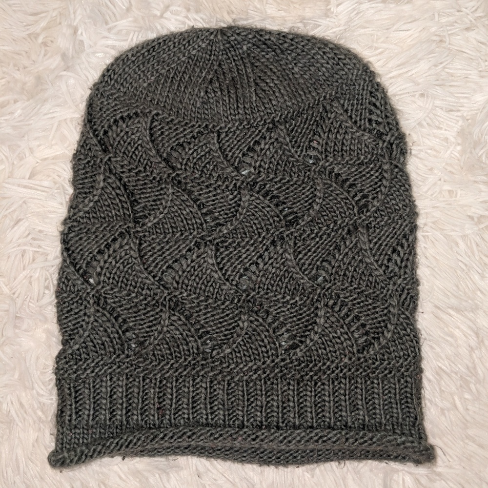 Gray Knit Hat